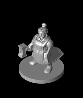 female dwarf blacksmith 3d model mz4250 thangs 3d print model - Mito3D