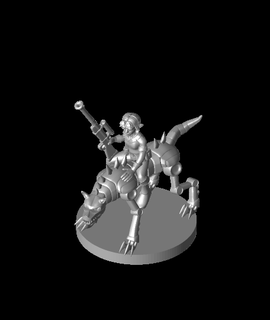 femelle gnome artificier fer défense 3d modèle 3d print model - Mito3D