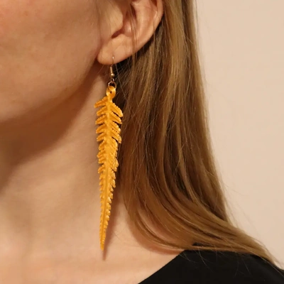 fern leaf earring - 3d by mels3d on thangs 3d print model - Mito3D