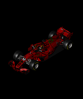 Ferrari f1 2021 3d modèle rouge gorge 3d print model - Mito3D
