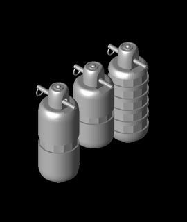 fhw baldie grenade v2 set cosplay 3d model thangs 3d print model - Mito3D
