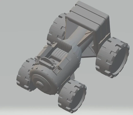 fhw boom rouleau concept 3d by libre païen atelier pneu automobile roue orc lutin zobelin beacpn pf dpp condamner balise wargaming 3d print model - Mito3D