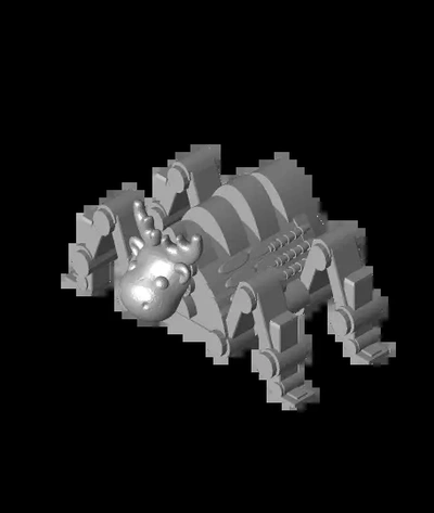 fhw construir larva moscardón editar destello robo reno 3d by gratis pagano taller on gracias 3d print model - Mito3D