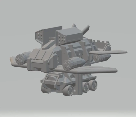 fhw dairr heavy lift prototype - 3d by free heathen workshop on thangs beacon of doom toy space dwarves scifi wargaming warhammer starfinder dnd gurps wrath glory bolter chainswoard 3d print model - Mito3D