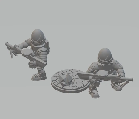 fhw dairr pee-mawk concept prise-motion matter-accelerating wad-cutter - 3d by free heathen workshop on thangs beacon of doom space dwarves miners coal scifi wargaming 3d print model - Mito3D