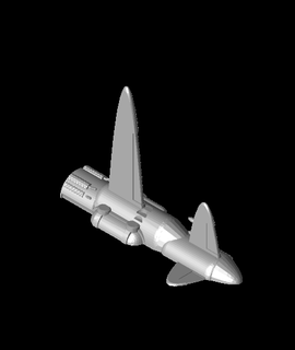 fhw ez impresión combatiente avión cuerpo aficiones juegos 3d print model - Mito3D
