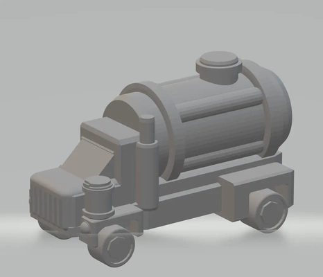 fhw fuel truck v1 minitown - 3d by free heathen workshop on thangs 3d print model - Mito3D