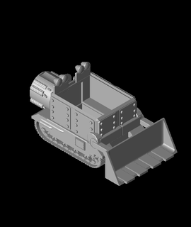 fhw jet motorizado minería coche vehiculo gruta Ejército 3d modelo gracias 3d print model - Mito3D