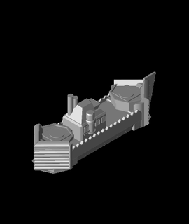 fhw arazi savaş gemisi konsept bod Hobiler oyunlar 3d print model - Mito3D