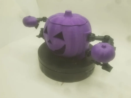 fhw lanterne bot bras mettre jour 3d by libre païen atelier jouet halloween citrouille lumière 3d print model - Mito3D