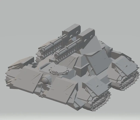 fhw laxiot pepper battle tank prototype - 3d by free heathen workshop on thangs fhe beacon of doom laxoit warhammer 40k starfinder dnd wargaming halo scifi 3d print model - Mito3D