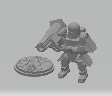fhw laxiste lourd soldat cannon libre païen atelier 3d print model - Mito3D