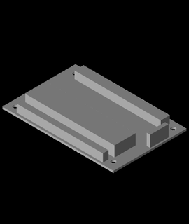 fhw LED llave tarjeta circuito impreso tablero aficiones juegos 3d print model - Mito3D
