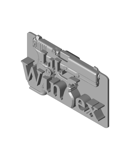 fhw p'tit Windex médaillon version 2 3d modèle 3D print model - Mito3D