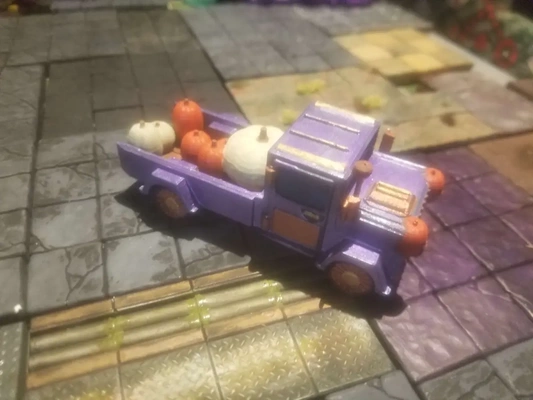 fhw mini town truck jason v - 3d by free heathen workshop on thangs minitown halloween toy fun 3d print model - Mito3D