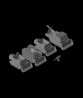 fhw Bergbau Wagen Panzer einstellen v1 multi piece 3d Modell danke 3d print model - Mito3D
