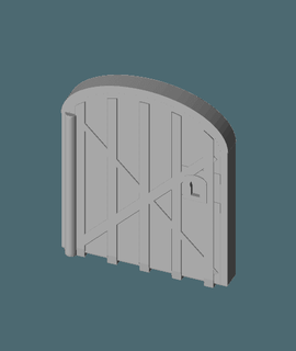 fhw mod sec house walls door - free heathen workshop 3d print model - Mito3D