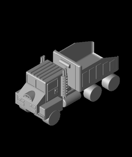fhw mr slowpoke xl giocattolo discarica camion 3d modello grazie 3d print model - Mito3D