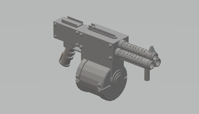 fhw orc cosplay tri barrel shoota - 3d by free heathen workshop on thangs 3d print model - Mito3D