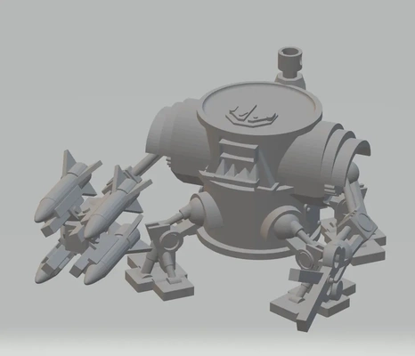 fhw oxchan champ bot 2 concept bod 3d by libre païen atelier balise condamner orc marteau guerre 40k wargaming tueur kan 3d print model - Mito3D