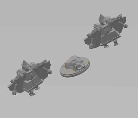fhw oxchan zorblins airborne mini pose a - 3d by free heathen workshop on thangs beacon of doom wargaming rpg goblin warhammer flier infantry space scifi toy 3d print model - Mito3D