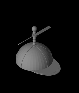 fhw hélice sombrero v1 completar enojado 3d modelo gracias 3d print model - Mito3D