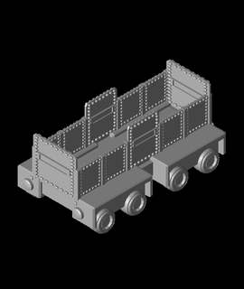 fhw rail cult basic open train car 3d model thangs 3d print model - Mito3D