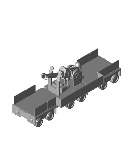 fhw carril culto pesado cañón coche vehiculo cuerpo 3D print model - Mito3D