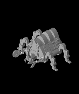 fhw server unit large horn beetle simple Hobbies & Games 3d print model - Mito3D