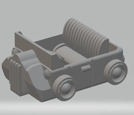 fhw simple hotrod - 3d by free heathen workshop on thangs toy car fun 3d print model - Mito3D
