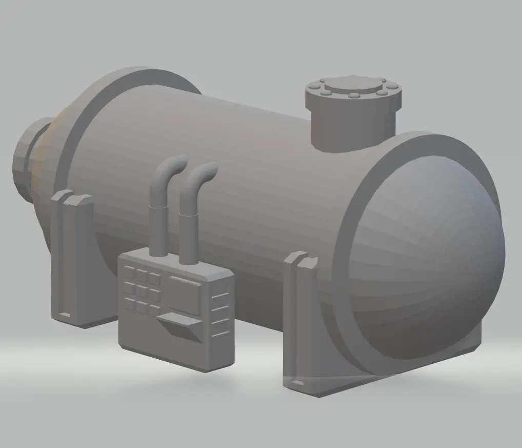 fhw arazi silolar yatay tank a bod 3d by bedava dinsiz atölye teşekkürler işaret ışığı of kıyamet warhammer gaslands savaş oyunları oyuncak bilimkurgu sanayi yakıt 3D print model - Mito3D