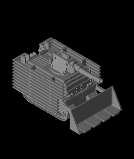 fhw tünel sıçanlar madencilik tank v13 ez basmak 3d model teşekkürler 3d print model - Mito3D