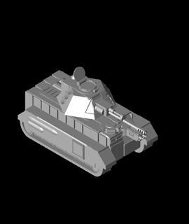 fhw alacakaranlık Avcı tank tasarım v1 Oto 3d model teşekkürler 3d print model - Mito3D