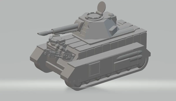 fhw twilight tank heavy ray cannon hull mounted chem sprayer bod - 3d by free heathen workshop on thangs beacon of doom ttrpg wargaming automotive lighting 3d print model - Mito3D