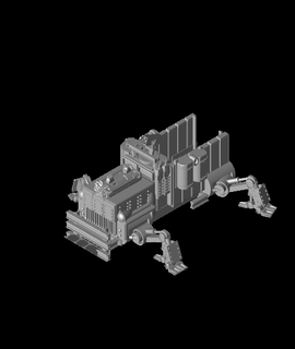 fhw twitch tank v1 cannon engine v2 legs 3d model thangs 3d print model - Mito3D