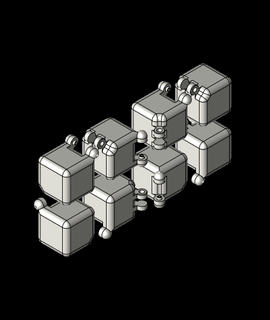 agiter cubes type 3 Sam 3d modèle arkoudaki 3d print model - Mito3D