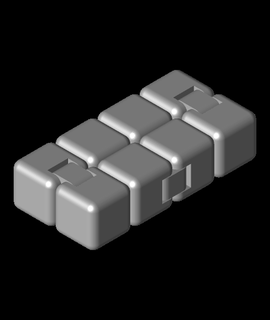 fidget infinity cubestl 3d print model - Mito3D