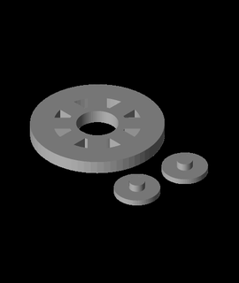 fidget spinner 608 bearings 3d print model - Mito3D