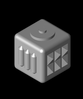 fijj cube lensor radii fidget 3d model thangs 3d print model - Mito3D