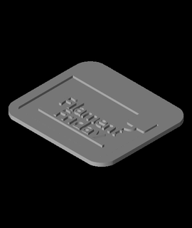 filamento feira logotipo placa 3d modelo chep 3d print model - Mito3D