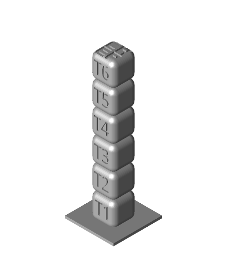Filament Freitag petg Temperatur Turm 3D print model - Mito3D