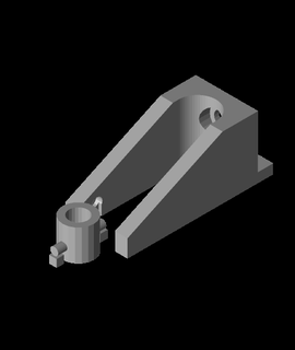 filament guide external spool holder 3d print model - Mito3D