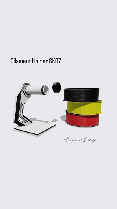 filament holder sk07 - 3d by skipper07 on thangs business & industrial services office supplies 3d print model - Mito3D