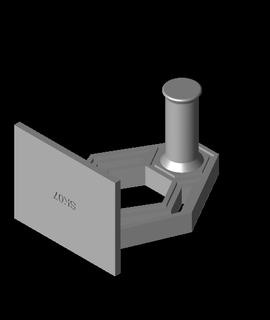 Filament Rolle Halter Unterstützung 213stl 3d print model - Mito3D