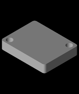 Filament Sensor Base Single Stück stl 3d Modell danke 3d print model - Mito3D