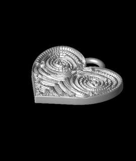 filigree heart charm machenna56k Arts & Entertainment 3d print model - Mito3D