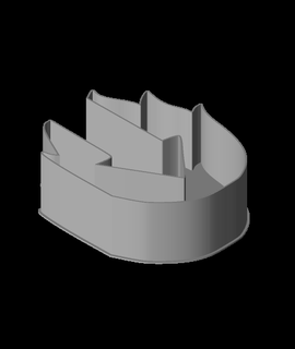 fogo seta logotipo nestable caixa v1 ppac 3d print model - Mito3D