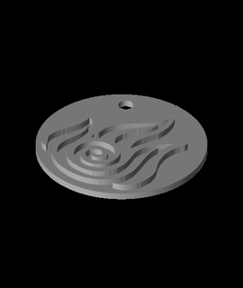 fire bender keychain design Hobbies & Games 3d print model - Mito3D