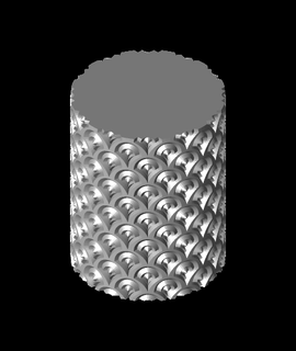 fish scale ripple vase cbobo2uco 3d print model - Mito3D