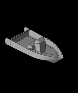 Angeln Boot 70m 3d Modell Marine Architekt danke 3d print model - Mito3D